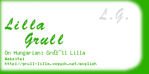 lilla grull business card